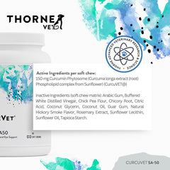 Cat enjoying ThorneVet CurcuVET-SA50 chews as a daily supplement