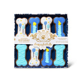 Thoughtfully Pets blue dog birthday cookies package—festive gift for celebrations.