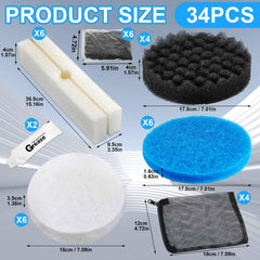 Threlaco Fluval-compatible media assembly image ensures reliable water flow and reduced clogging.
