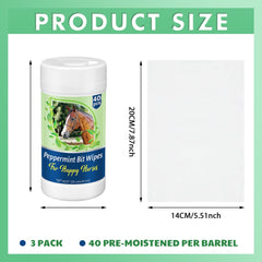 Threlaco peppermint wipes close-up with refreshing scent