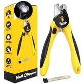 Thunderpaws LED nail clippers with light for safer trimming on light nails.