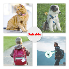 THXSBUDDY air tag cat collar holder on a pet to prevent loss on everyday walks.