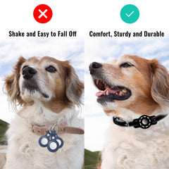 THXSBUDDY AirTag protector close-up shows durable surface for pets.