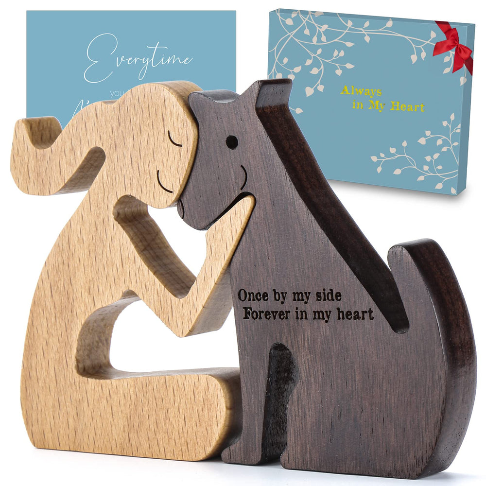 THYGIFTREE dog memorial carving—a heartfelt keepsake for pet loss remembrance.
