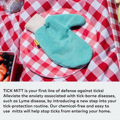 TiCK MiTT blue compact pocket design photo suggests easy carry on hikes and trips.