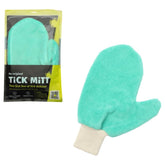 TiCK MiTT blue protective glove packaging highlights portable tick removal kit for outdoors.