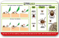 TickCheck Premium Tick Remover Kit leatherette pouch helps organized first aid