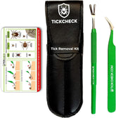 TickCheck Premium Tick Remover Kit stainless steel tick remover for safe removal outdoors