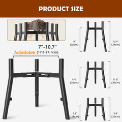 TIDANT dog bowl stand with angled legs prevents wobble during meals.