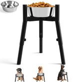 TIDANT dog bowl stand assembled for quick setup during feeding times.