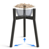 TIDANT dog bowl stand for large dogs demonstrates ergonomic feeding height for easy access.