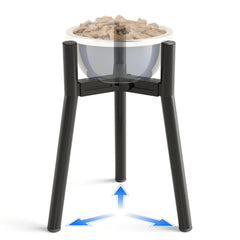 TIDANT dog bowl stand for large dogs demonstrates ergonomic feeding height for easy access.