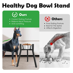 TIDANT adjustable-width bowl stand demonstrates customizable fit for different bowls.