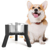 TIDANT elevated dog bowl stand for small dogs offers comfortable feeding height.