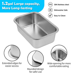 Tidant durable metal frame with non-slip feet prevents tipping during use.