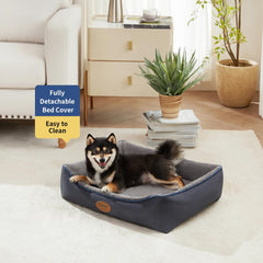 Tidore dog bed waterproof cover keeps messes contained and easy to wipe clean.