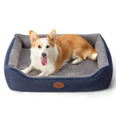 Tidore orthopedic dog bed showing egg-crate foam for even weight distribution.