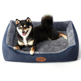 Tidore orthopedic dog bed with egg-crate foam supports joints for cozy relief.