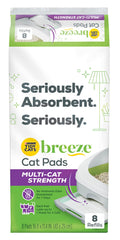Tidy Cats Breeze pads demonstrate quick absorption keeping the litter box dry