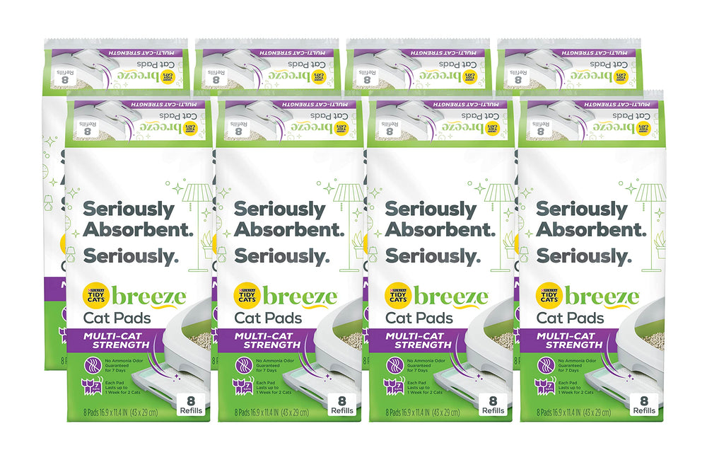 Tidy Cats Breeze pads refill pack for multi-cat use keeps litter box fresh
