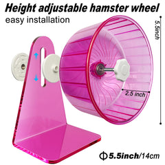 TieLishor hamster wheel running-drum shows comfortable drum size for relaxed running