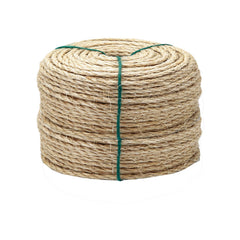 TienYow 4mm natural sisal rope roll close-up for durable cat scratch posts