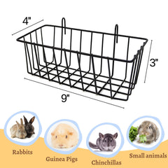 TiereCare metal-wire hay feeder shows sturdy construction for daily use.