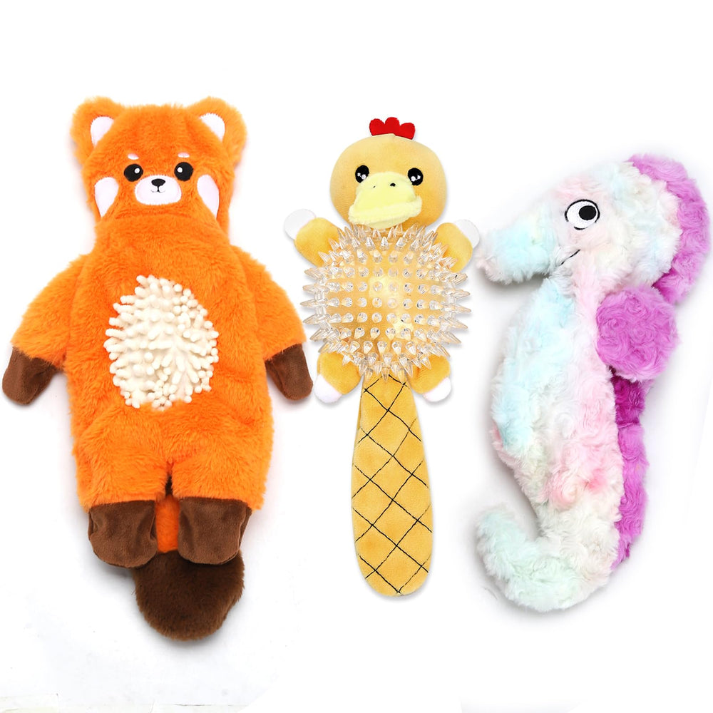 Tierglück duck toy with spiky belly for dental massage during play