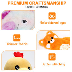 Tierglück raccoon toy reinforced stitching for durability during fetch