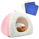 Tierecare guinea pig bed plush fleece closeup for cozy naps.