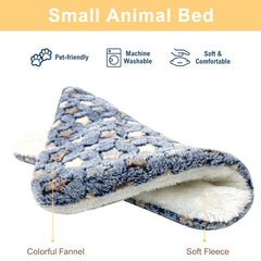 Tierecare plush hamster sleep bed adds a plush, inviting nap spot for playtime.