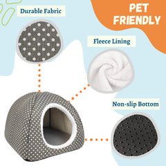 Tierecare rabbit bed with removable pee pad for easy cleaning