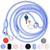 Tiesenci hands-free leash extended to 8ft for easy control during city walk