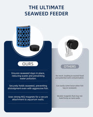 Tiga seaweed feeder mesh-screen secures seaweed and reduces waste