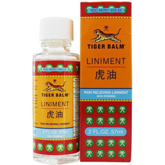 Tiger Balm Liniment warm-cool sensation photo highlights comforting relief.