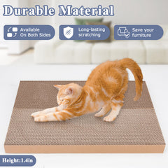 TIGOADT Cat Cardboard Scratcher Refill durable material close-up demonstrates wear resistance