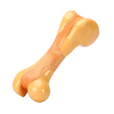 Tikaton indestructible dog chew toy chicken bone close-up, promotes focused chewing and relief from boredom