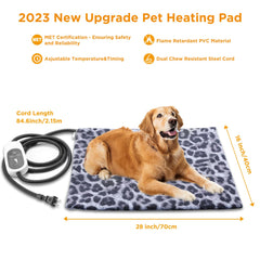 Tikaton MET leopard side-view demonstrates stylish warmth for indoor pets