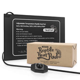 Tikaton reptile heat pad adjustable under-tank heat for 10-20gal tanks.