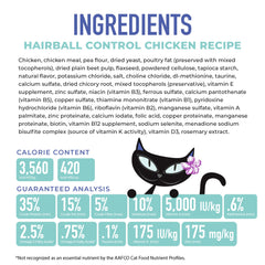Tiki Pets Born Carnivore kibble closeup — chicken as first ingredient for high-quality protein.
