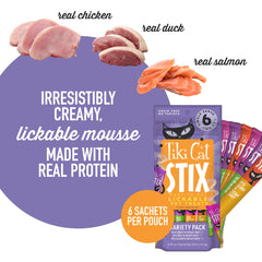 Tiki Cat Stix atop dry food for added moisture and flavor.