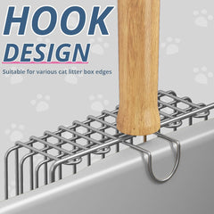 Tilatumo Easy-Use Metal Scoop's automatic-sifting speeds cleanup and reduces effort.