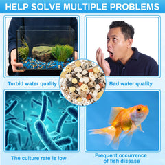 Timgle activated carbon filter media absorbs impurities for clearer water.