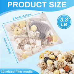 Timgle ceramic rings in aquarium setup for stable water.
