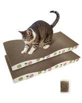 TIMHAKA cat scratching board front view shows a durable corrugated surface for nail sharpening