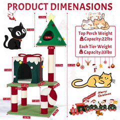 TIMIEEYA cat tree candy poles emphasize varied heights for scratching and exercise.
