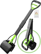 TIMINGILA 33-inch long-handle scooper extending reach for comfortable yard cleanup