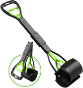 TIMINGILA pooper scooper 28-inch handle keeps you standing during lawn cleanup.