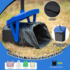 TIMINGILA pooper scooper extendable-handle enables adjustable reach during cleanup