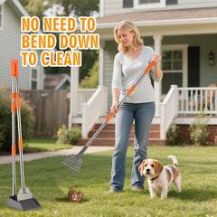 TIMINGILA rake and spade assembly simplifies setup with tool-free use.